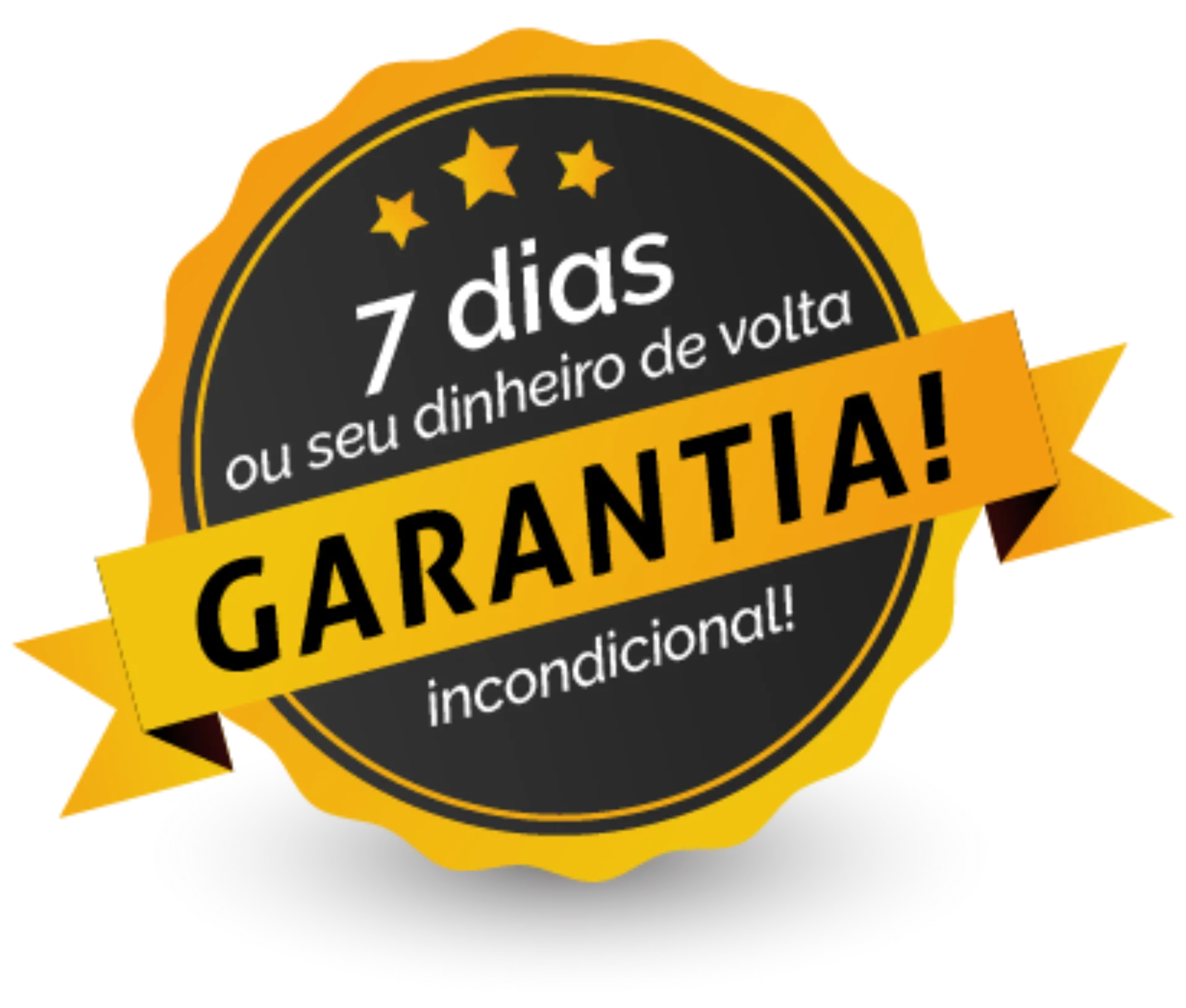 Selo de garantia incondicional de 7 dias